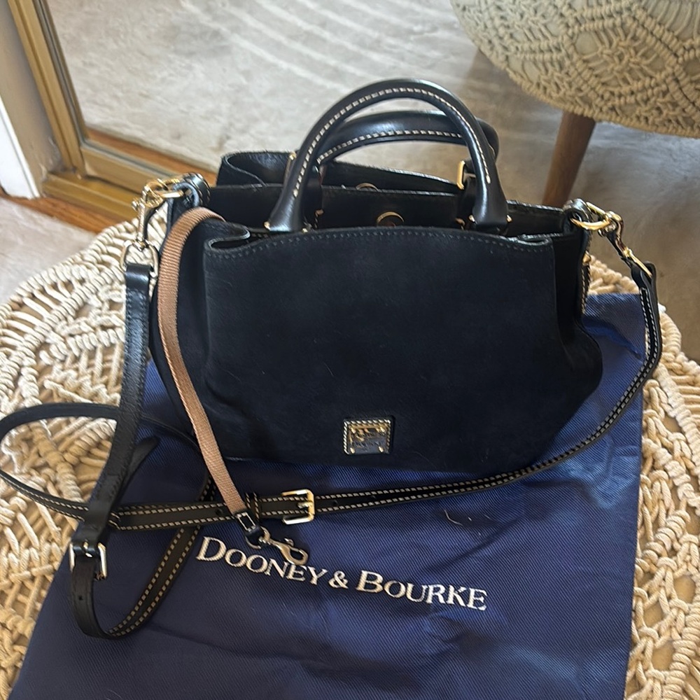 Dooney & Bourke Black Satchel with Structured Design - Picture 12 of 14